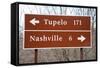 Signs to Tupelo and Nashville-Joseph Sohm-Framed Stretched Canvas