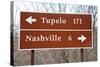 Signs to Tupelo and Nashville-Joseph Sohm-Stretched Canvas