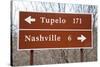 Signs to Tupelo and Nashville-Joseph Sohm-Stretched Canvas