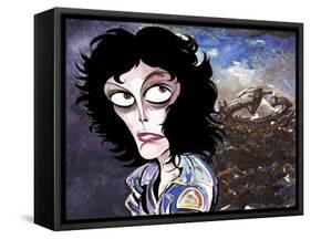 Sigourney Weaver as Ellen Ripley in 'Alien'-Neale Osborne-Framed Stretched Canvas