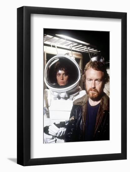 Sigourney Weaver; Ridley Scott. "Alien" [1979], Directed by Ridley Scott.-null-Framed Photographic Print