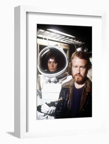 Sigourney Weaver; Ridley Scott. "Alien" [1979], Directed by Ridley Scott.-null-Framed Photographic Print