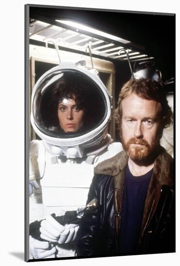 Sigourney Weaver; Ridley Scott. "Alien" [1979], Directed by Ridley Scott.-null-Mounted Photographic Print