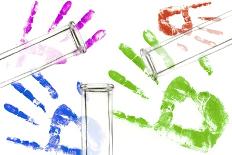 Chemistry Glass-ware-Sigrid Gombert-Stretched Canvas