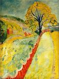 The Red Fence, Granna-Sigrid Hjerten-Premium Giclee Print