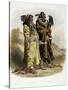 Sih-Chida and Mahchsi-Karehde, Mandan Indians-Karl Bodmer-Stretched Canvas