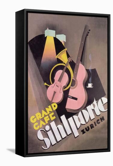 Sihlporte Grand Cafe-null-Framed Stretched Canvas