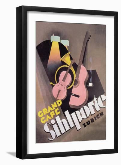 Sihlporte Grand Cafe-null-Framed Art Print