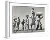 Sikh Carrying His Wife on Shoulders After the Creation of Sikh and Hindu Section of Punjab India-Margaret Bourke-White-Framed Premium Photographic Print