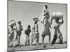 Sikh Carrying His Wife on Shoulders After the Creation of Sikh and Hindu Section of Punjab India-Margaret Bourke-White-Mounted Photographic Print