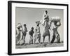 Sikh Carrying His Wife on Shoulders After the Creation of Sikh and Hindu Section of Punjab India-Margaret Bourke-White-Framed Photographic Print