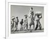 Sikh Carrying His Wife on Shoulders After the Creation of Sikh and Hindu Section of Punjab India-Margaret Bourke-White-Framed Photographic Print