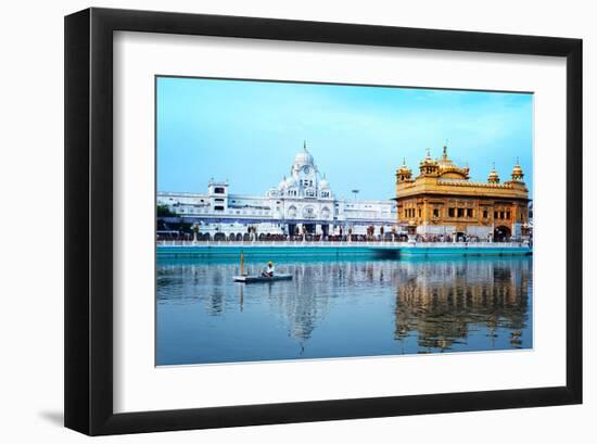 Sikh Golden Palace In India-null-Framed Art Print