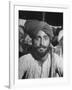 Sikh Listening to Speaker at Rally for a Protest March Regarding Irrigation in the District-Margaret Bourke-White-Framed Photographic Print