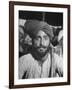 Sikh Listening to Speaker at Rally for a Protest March Regarding Irrigation in the District-Margaret Bourke-White-Framed Photographic Print