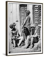 Sikh Officers During the Indian Rebellion, 1858-Felice Beato-Framed Premium Giclee Print