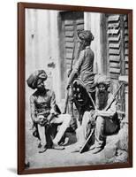 Sikh Officers During the Indian Rebellion, 1858-Felice Beato-Framed Premium Giclee Print