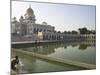 Sikh Pilgrim Bathing in the Pool of the Gurudwara Bangla Sahib Temple, Delhi, India-Eitan Simanor-Mounted Photographic Print