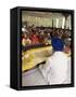 Sikh Priest and Holy Book at Sikh Wedding, London, England, United Kingdom-Charles Bowman-Framed Stretched Canvas