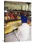 Sikh Priest and Holy Book at Sikh Wedding, London, England, United Kingdom-Charles Bowman-Stretched Canvas