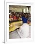 Sikh Priest and Holy Book at Sikh Wedding, London, England, United Kingdom-Charles Bowman-Framed Photographic Print