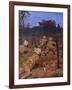 Sikh Soldiers in France During the First World War-WRS Stott-Framed Art Print