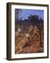 Sikh Soldiers in France During the First World War-WRS Stott-Framed Art Print