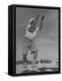 Sikh Soldiers Playing Volleyball at Indian Army Camp in the Desert Near the Great Pyramids-Margaret Bourke-White-Framed Stretched Canvas