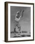 Sikh Soldiers Playing Volleyball at Indian Army Camp in the Desert Near the Great Pyramids-Margaret Bourke-White-Framed Photographic Print