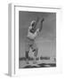 Sikh Soldiers Playing Volleyball at Indian Army Camp in the Desert Near the Great Pyramids-Margaret Bourke-White-Framed Photographic Print