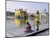 Sikhs in Front of the Sikhs' Golden Temple, Amritsar, Pubjab State, India-Alain Evrard-Mounted Photographic Print
