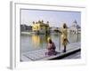 Sikhs in Front of the Sikhs' Golden Temple, Amritsar, Pubjab State, India-Alain Evrard-Framed Photographic Print