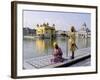 Sikhs in Front of the Sikhs' Golden Temple, Amritsar, Pubjab State, India-Alain Evrard-Framed Photographic Print