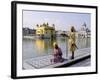 Sikhs in Front of the Sikhs' Golden Temple, Amritsar, Pubjab State, India-Alain Evrard-Framed Photographic Print