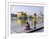 Sikhs in Front of the Sikhs' Golden Temple, Amritsar, Pubjab State, India-Alain Evrard-Framed Photographic Print