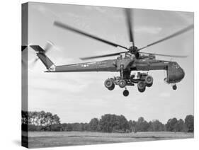 Sikorsky Ch-54 Skycrane in Flight-null-Stretched Canvas