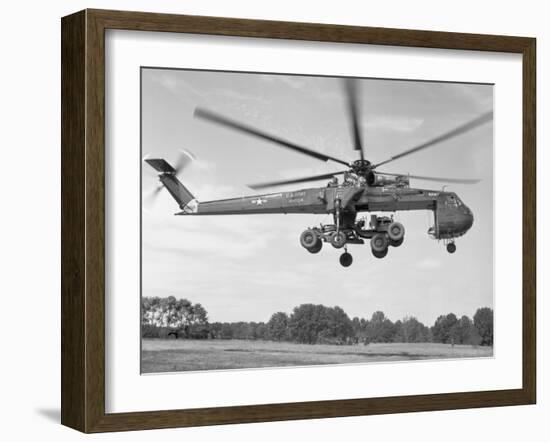 Sikorsky Ch-54 Skycrane in Flight-null-Framed Photographic Print