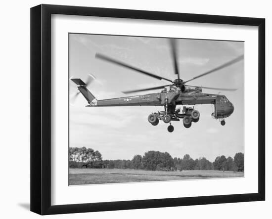 Sikorsky Ch-54 Skycrane in Flight-null-Framed Photographic Print
