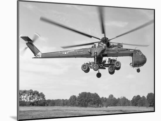 Sikorsky Ch-54 Skycrane in Flight-null-Mounted Photographic Print