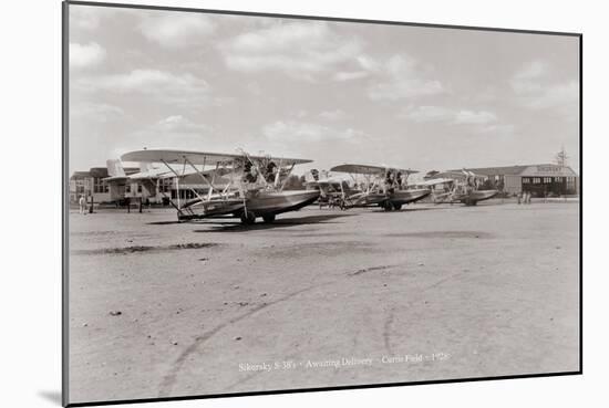 Sikorsky S-38 Awaiting Delivery, Curtis Field, 1928-null-Mounted Art Print