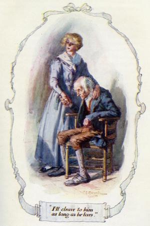 'Silas Marner by George Eliot' Giclee Print - Charles Edmund Brock ...