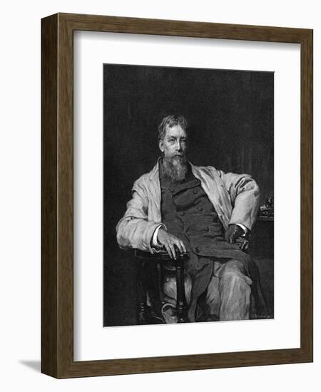 Silas Weir Mitchell-Frank Holl-Framed Art Print