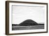 Silbury Hill with Two Lone Figures and Fields-Rory Garforth-Framed Photographic Print
