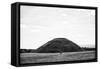 Silbury Hill with Two Lone Figures and Fields-Rory Garforth-Framed Stretched Canvas