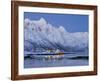 Sildpollneset (Peninsula), Higravtindan (Mountain), Vestpollen, Austnesfjorden, Austvagoya (Island-Rainer Mirau-Framed Photographic Print