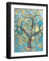Silence 8, 2010 oil and gold leaf on canvas-Angus Hampel-Framed Giclee Print