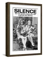 Silence-null-Framed Art Print