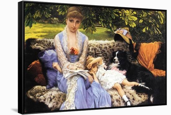 Silence-James Tissot-Framed Stretched Canvas