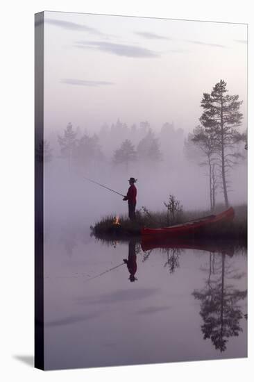 Silent Angling-Peter Lilja-Stretched Canvas