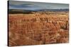 Silent City Hoodoos on a Cloudy Winter Afternoon, Bryce Amphitheatre, Inspiration Point-Eleanor Scriven-Stretched Canvas